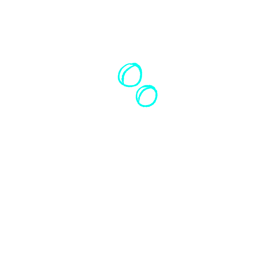 Step 1 how to draw a cute cat - draw two large oval eyes