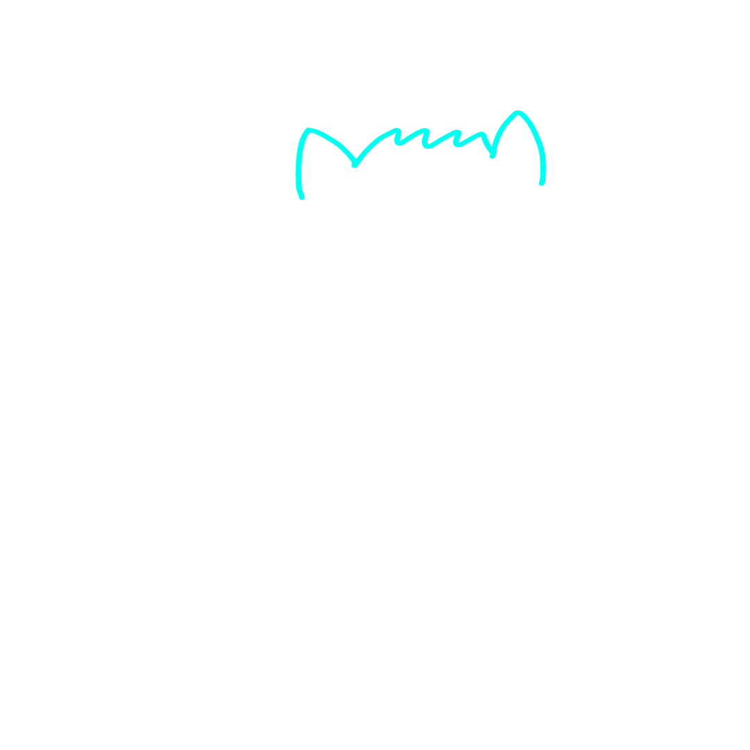 Step 1 how to draw a fluffy cat - draw the top of the cat head with ears and fluffy fur